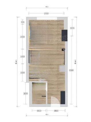 1室1卫户型详情