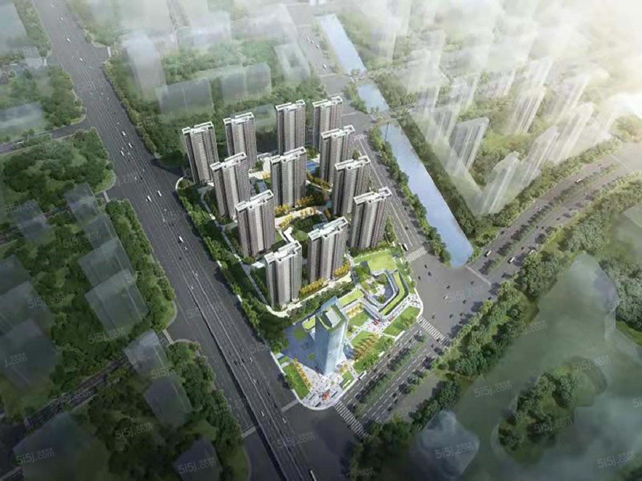 越江时代实景图