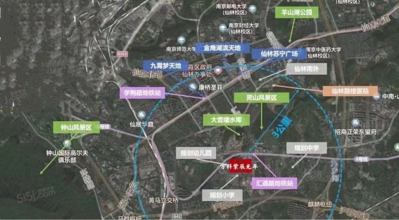 万科紫辰光年区位图