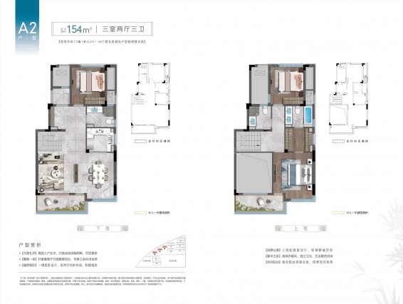 3室2厅3卫户型详情