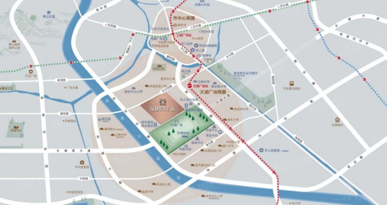 绿地中央广场配套图