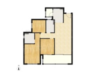 3室2厅2卫户型图