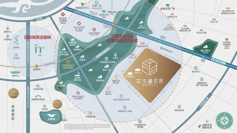 美的德信东樾玖院区位图