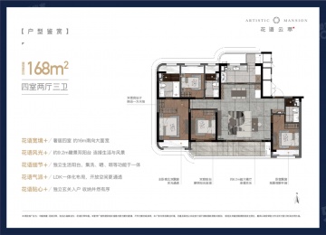 中国铁建花语云萃4室2厅3卫