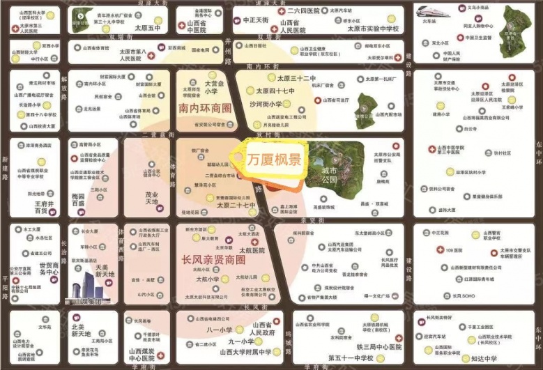 万厦枫景区位图