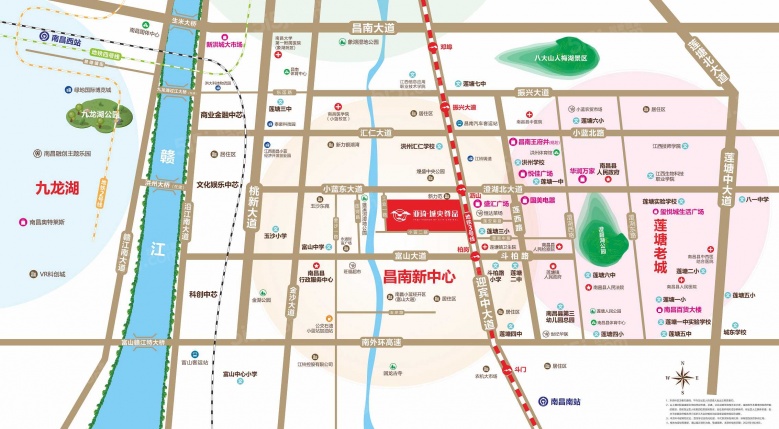 亚琦城央尊品区位图