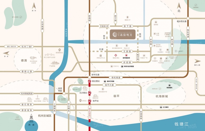 华景川北宸明月配套图