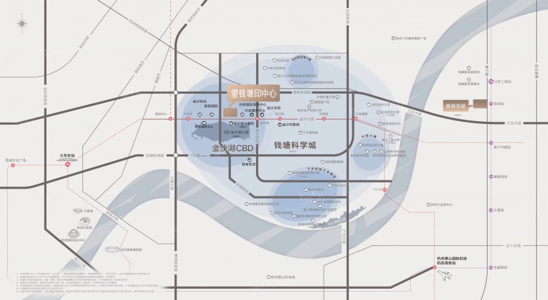 望钱塘印中心区位图