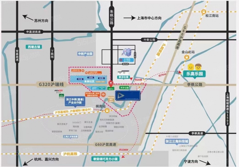 上海之窗智慧科学城区位图