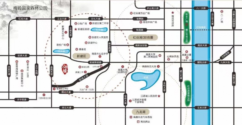 市政公用城区位图