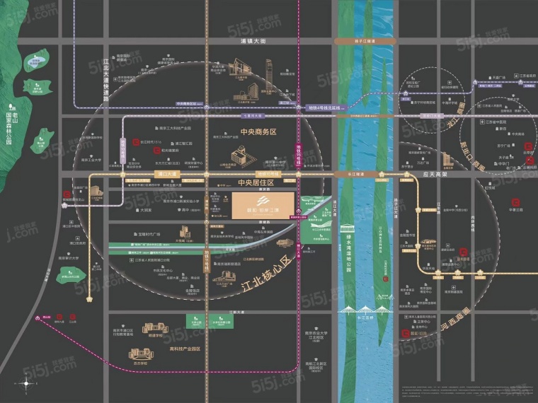颐和铂岸江璟府区位图