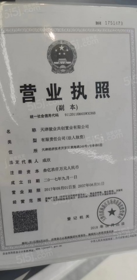 中海金海湾开发商营业执照