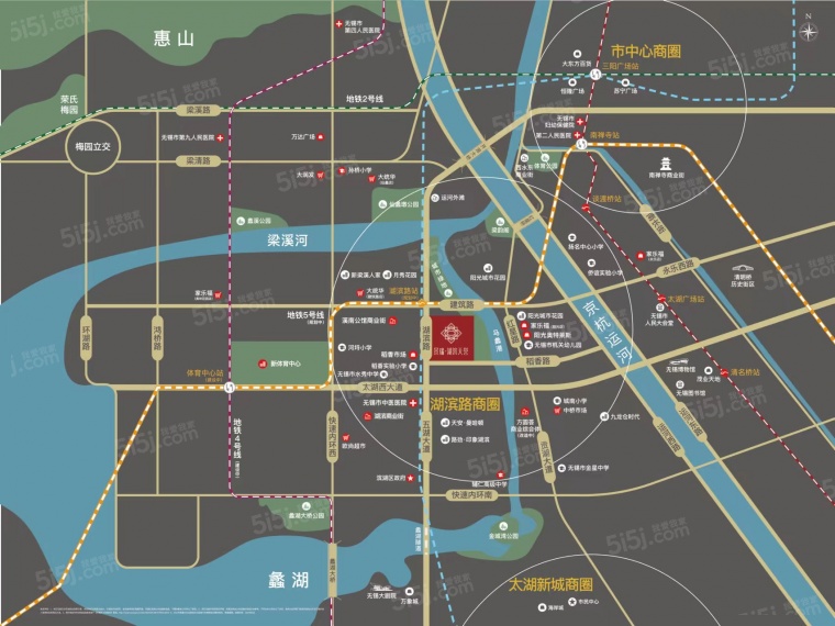 景瑞湖滨天誉区位图
