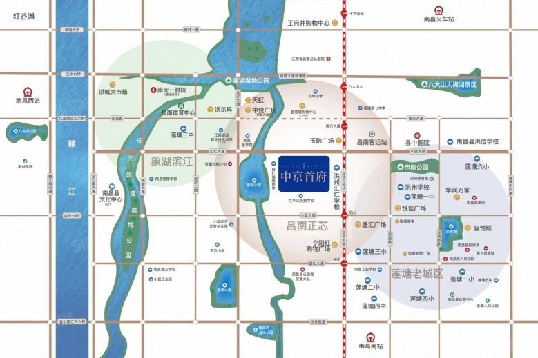 中京首府区位图