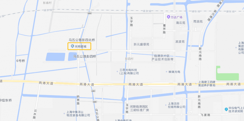 光明星城区位图