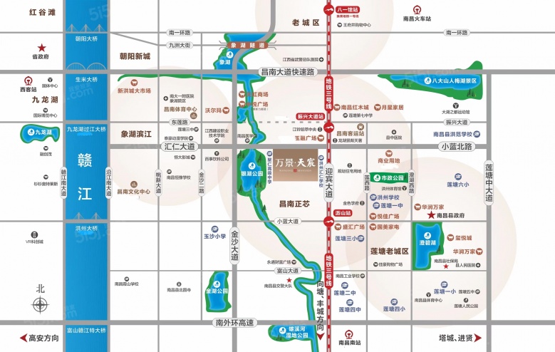 万景天宸区位图