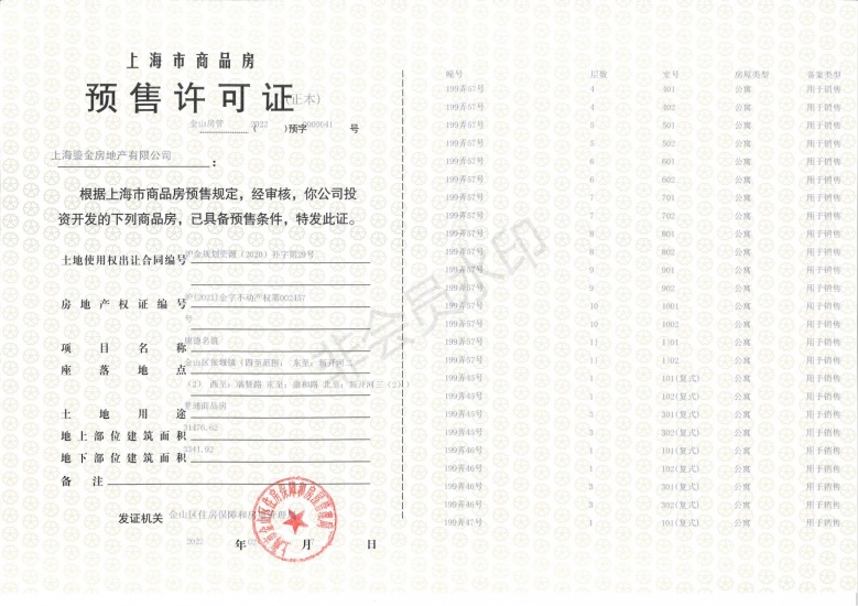 新华御著预售许可证