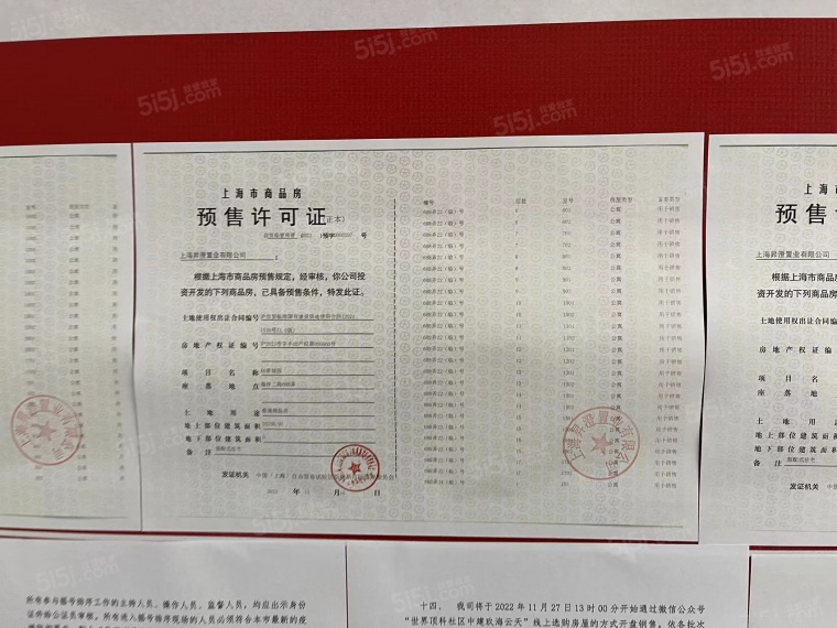 中建玖海云天预售许可证