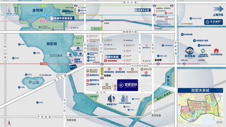 星樾湖滨区位图