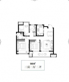 印月花园3室2厅2卫