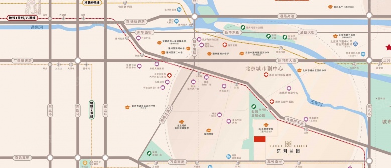 北京京玥兰园区位图