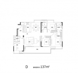 4室2厅3卫户型图
