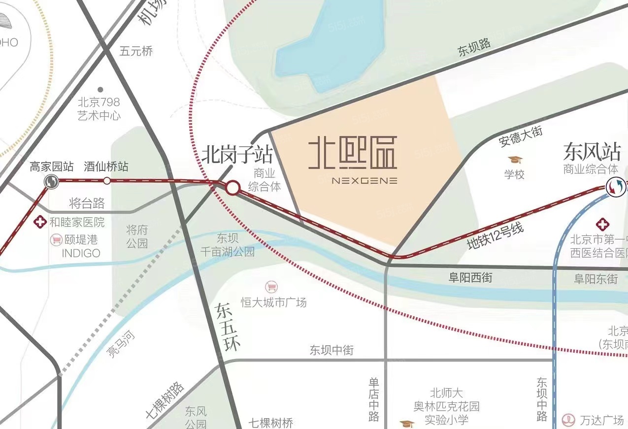 京投发展北熙区区位图