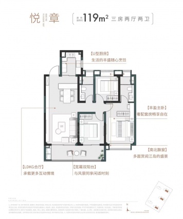 3室2厅2卫户型详情