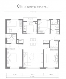 华曦府4室2厅2卫