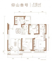 3室2厅2卫户型图