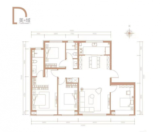 4室2厅2卫户型详情