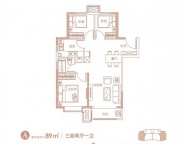 3室2厅1卫户型图