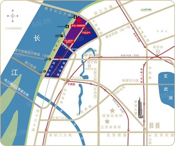 中冶锦绣和轩区位图