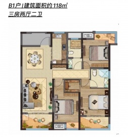 凯宇海德公园3室2厅2卫