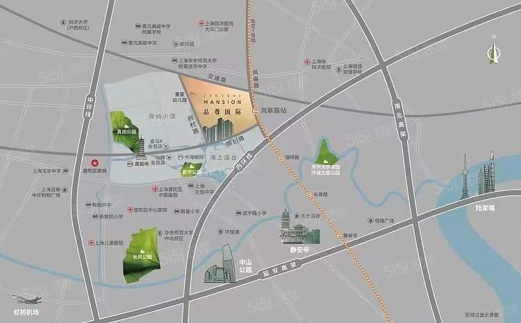 品尊国际区位图