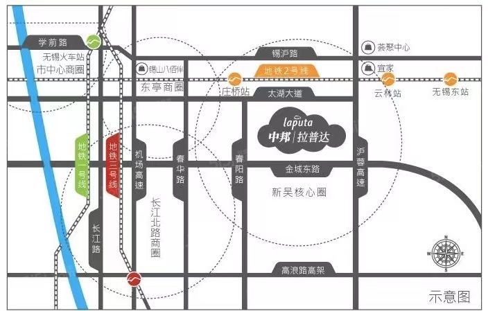 中邦拉普达区位图