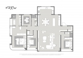 4室2厅3卫户型图