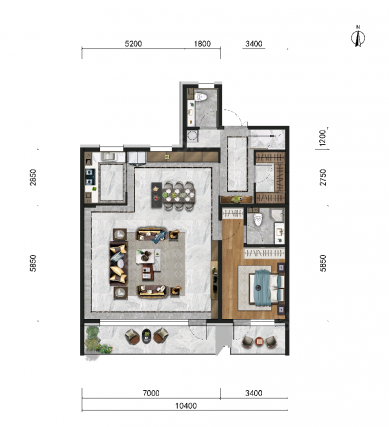 4室2厅4卫户型详情