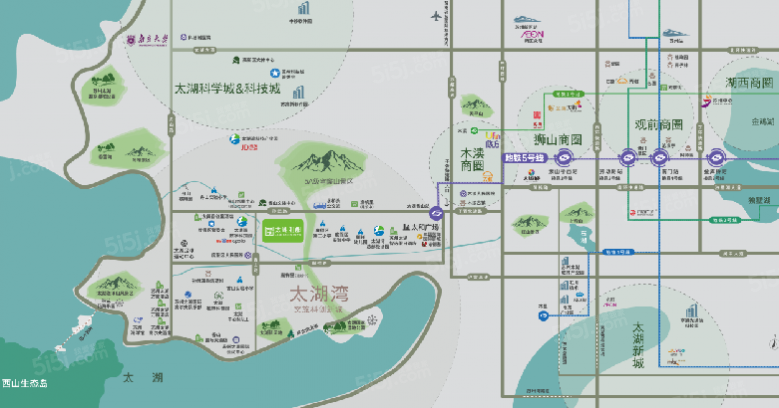 太湖朗郡区位图