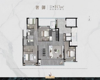 御湖境4室2厅2卫