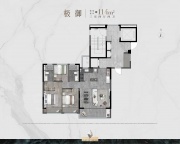 3室1厅2卫户型图
