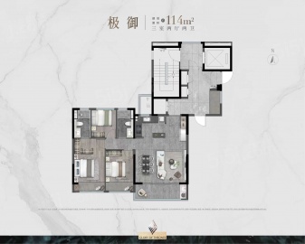 御湖境3室1厅2卫