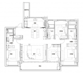 4室2厅3卫户型图