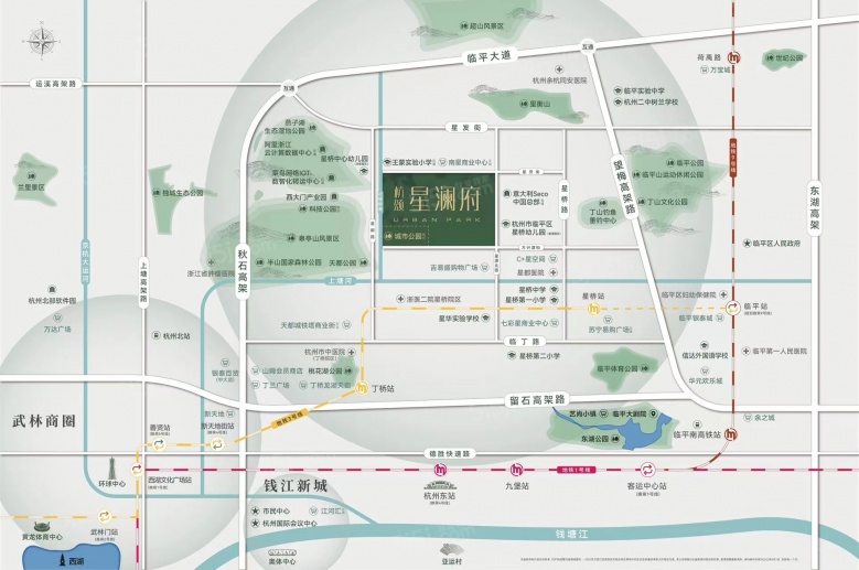 杭颂星澜府区位图