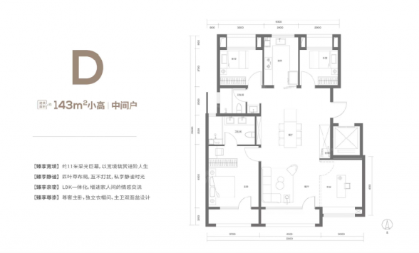 4室2厅2卫户型详情