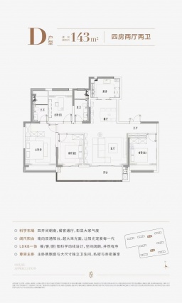 4室2厅2卫户型详情