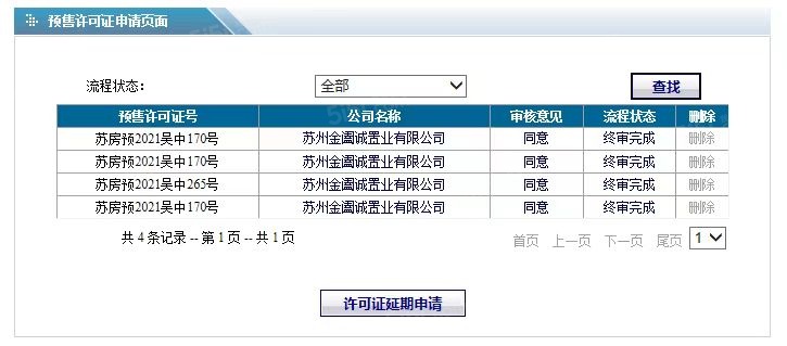中建晴翠璟园预售许可证
