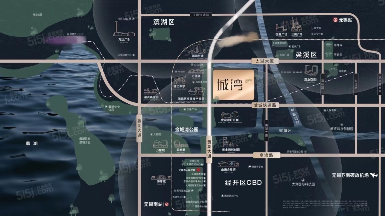 城湾区位图