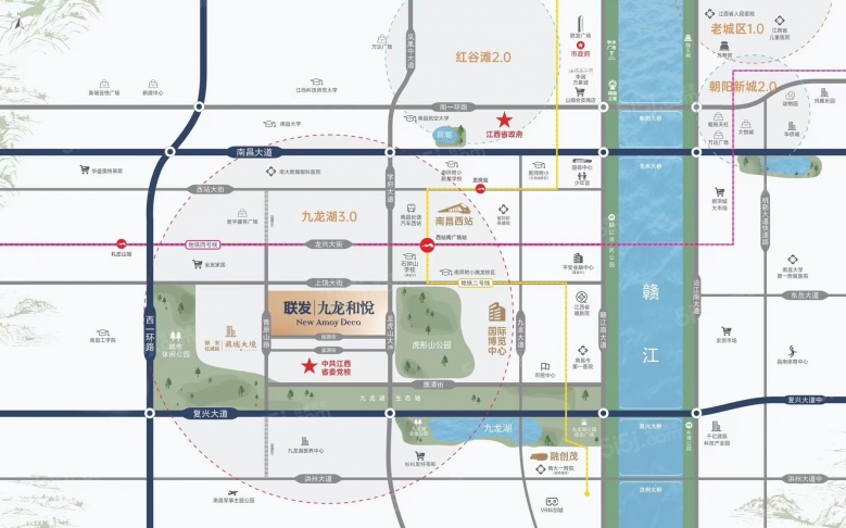 联发九龙和悦区位图