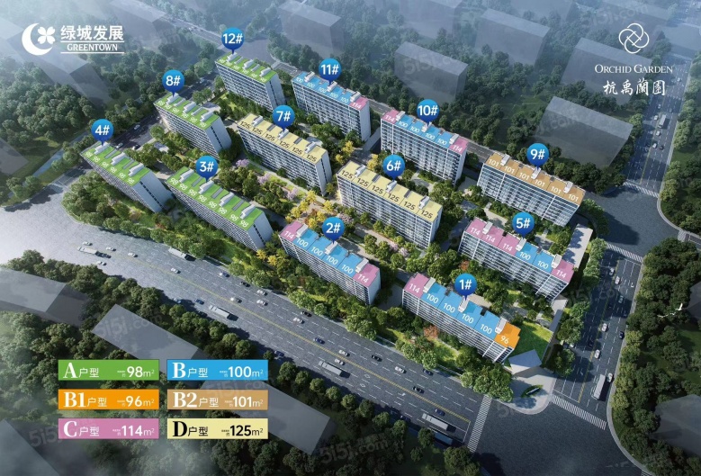 绿城杭禹兰园实景图